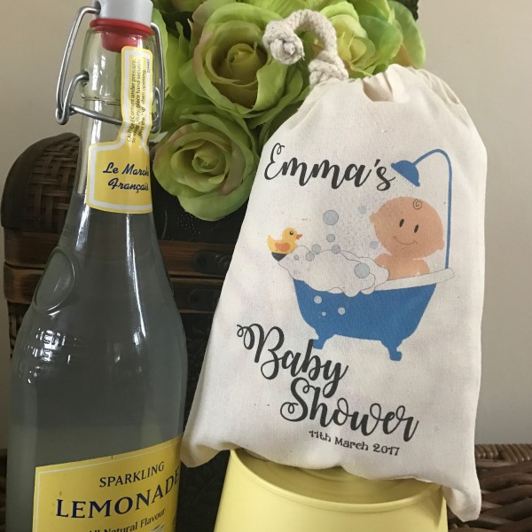 Personalised Baby Shower Gift Bag - Various Sizes Available Emma Design - Baby Boy