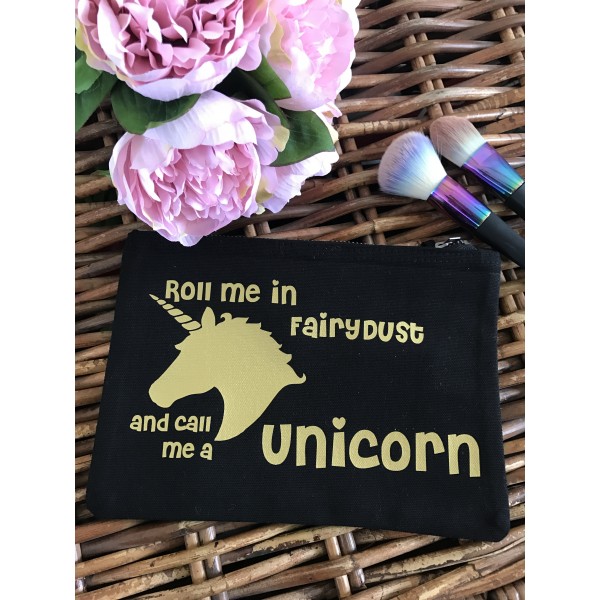 Personalised Unicorn Make Up Bag